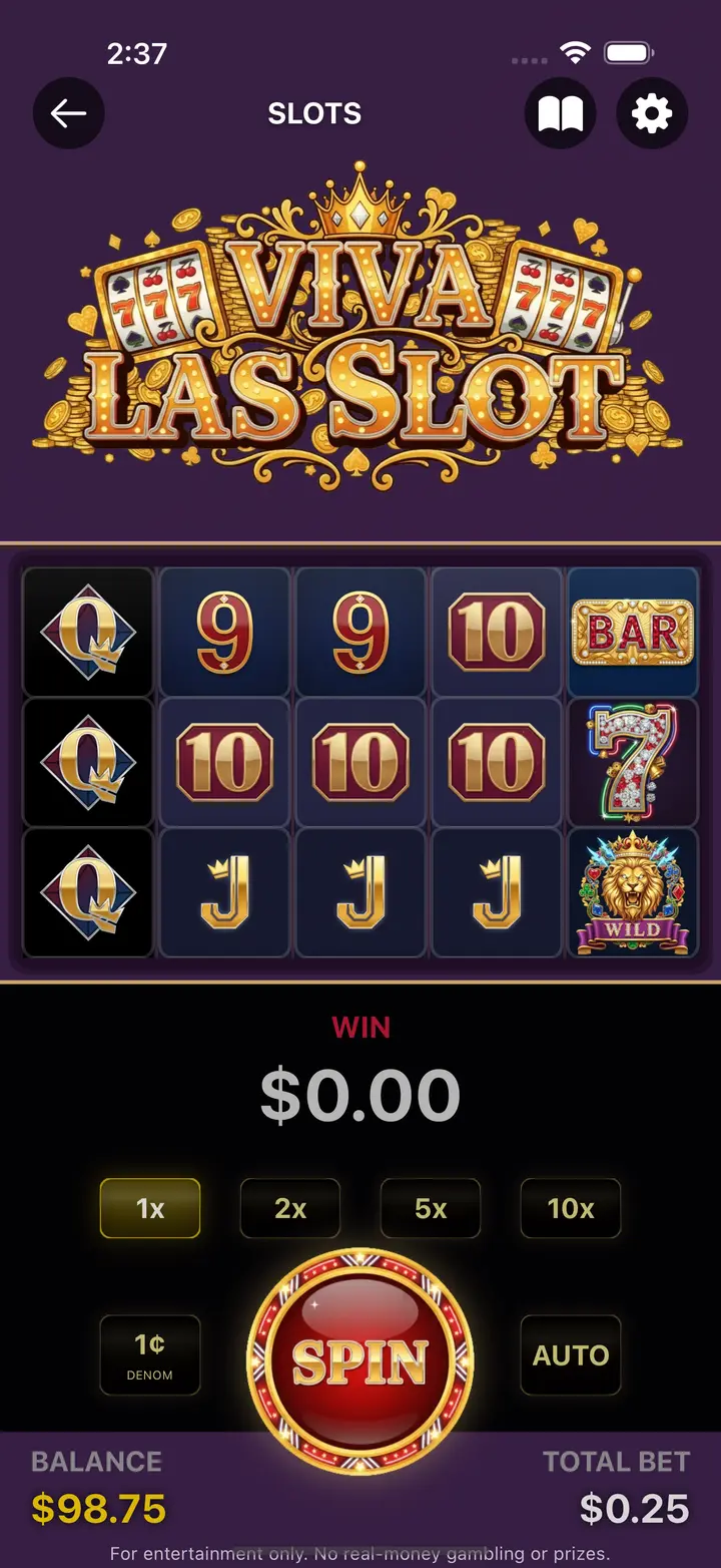 Viva Las Slot five-reel slot machine